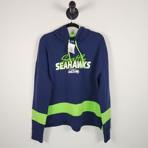 NFL Seattle Seahawks Women's Halftime Adjustment Long Sleeve Fleece Hooded XL